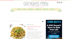 Desktop Screenshot of girlmakesfood.com